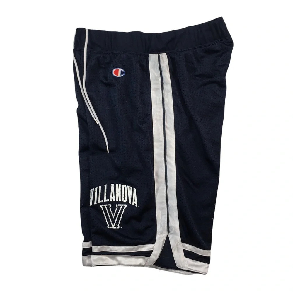 SH395 VINTAGE Y2K Mens CHAMPION Villanova Mesh College Basketball Shorts S